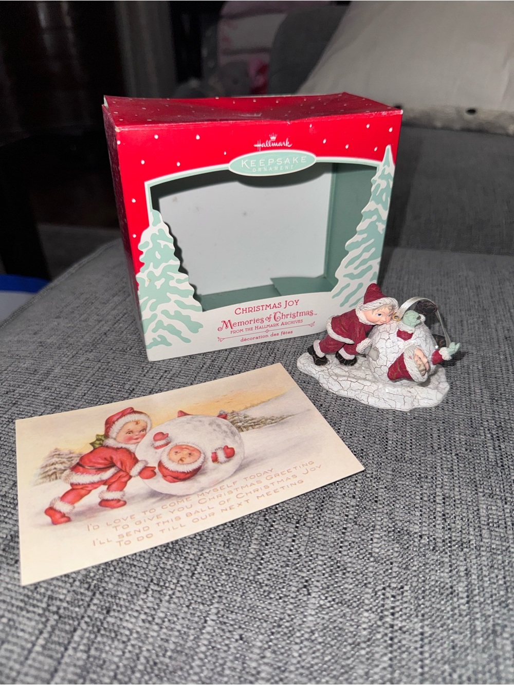 Hallmark Keepsake Red and White Christmas Joy ornament